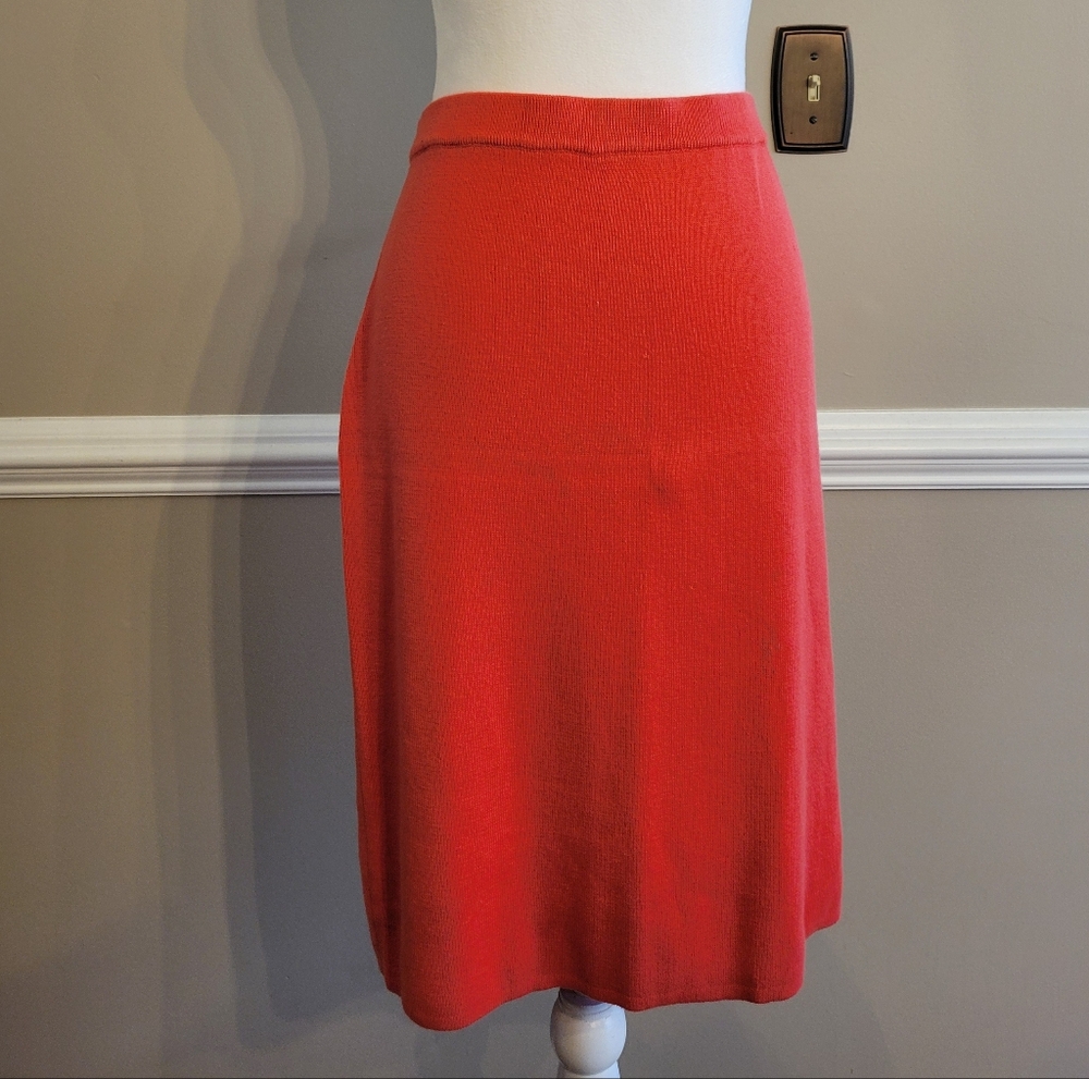 Elegant Bright Red Blushe By Spiegel Women's Skirt XL All Seasons